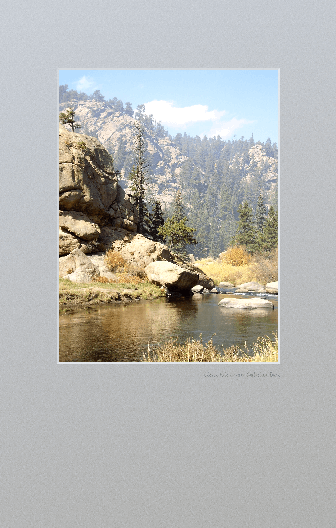 Colorado canyon with smoky haze from controlled burn